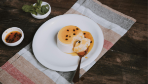 Flan de arroz con leche