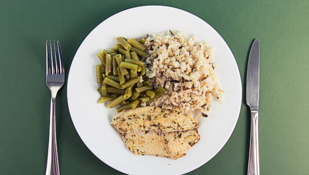 Cena saludable para bajar de peso en poco tiempo.