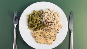 Cena saludable para bajar de peso en poco tiempo.